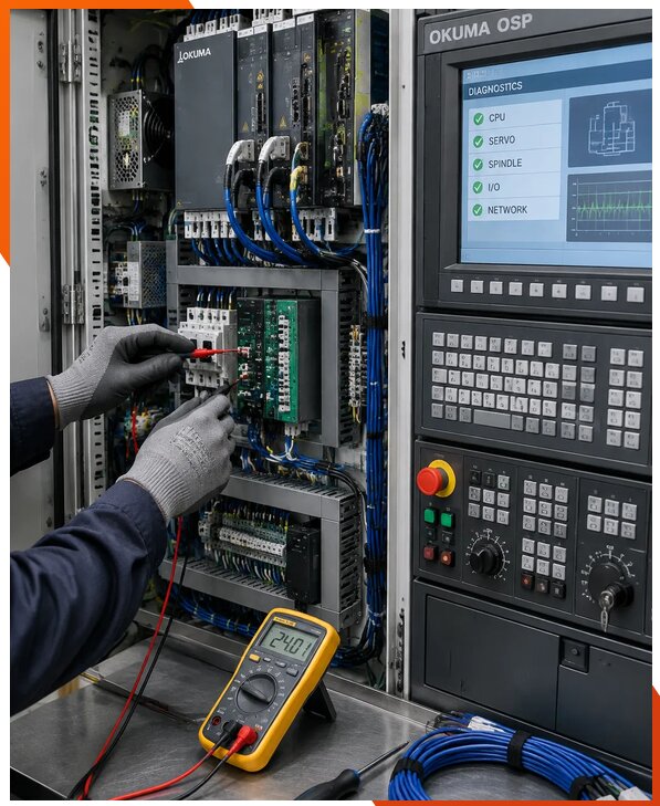 Ремонт систем ЧПУ Okuma OSP в Серпухове